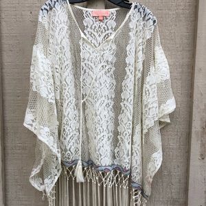 Peach puff cover up size small NWT